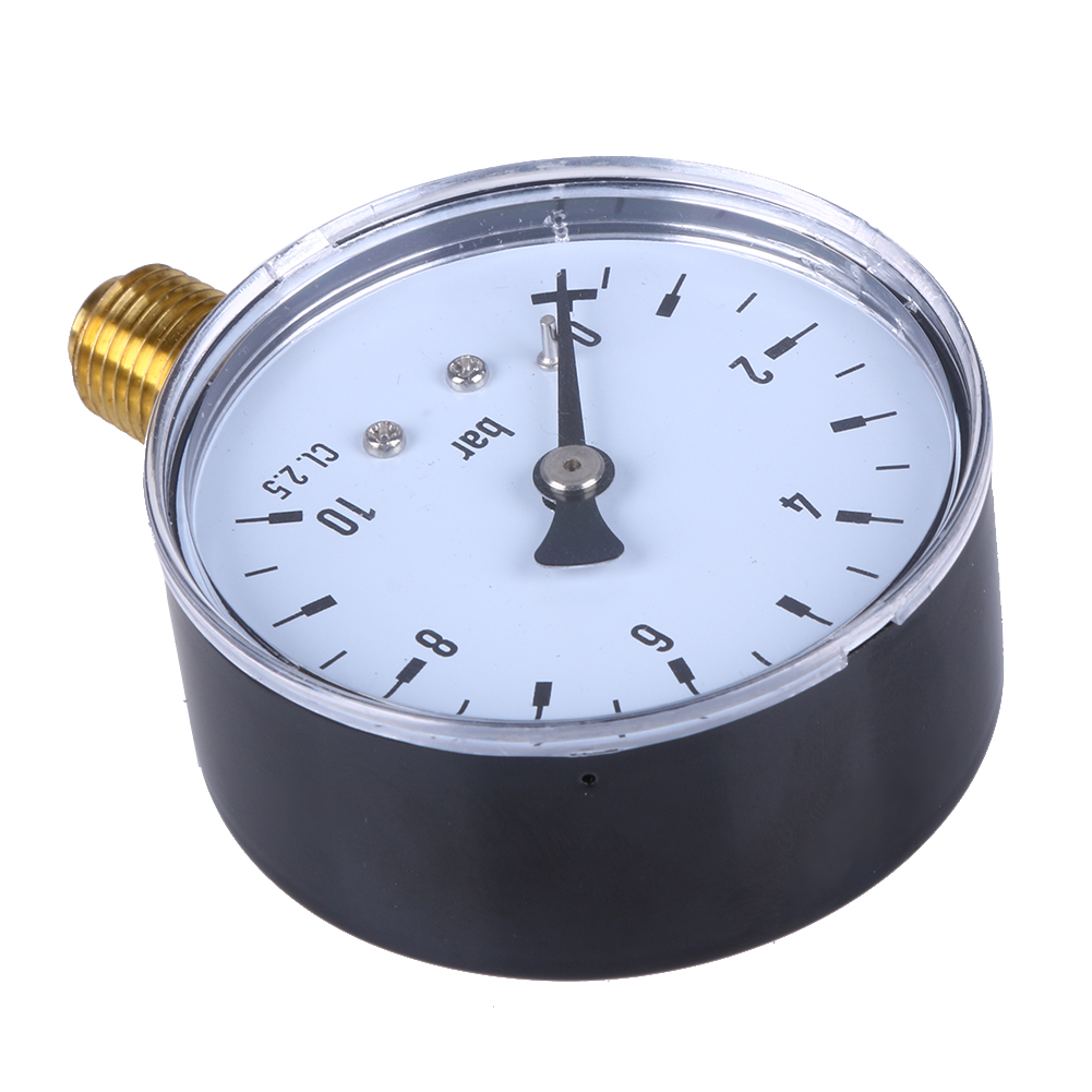 TS-60-10-14-Inch-NPT-Side-Mount-10-Bar-Metal-Water-Oil-Air-Compressor-Pressure-Gauge-Manometer-Press-1443038-2