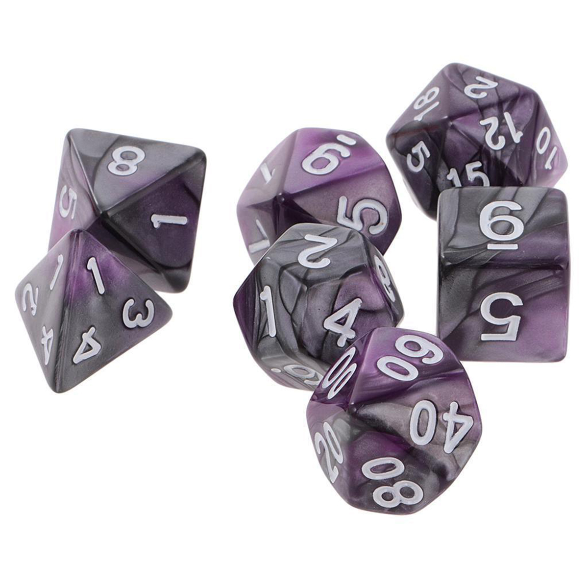 7Pcs-Purple-Gemini-Acrylic-Polyhedral-Dice-For-Dungeons-Dragons-RPG-RPG-With-Bag-1303425-3