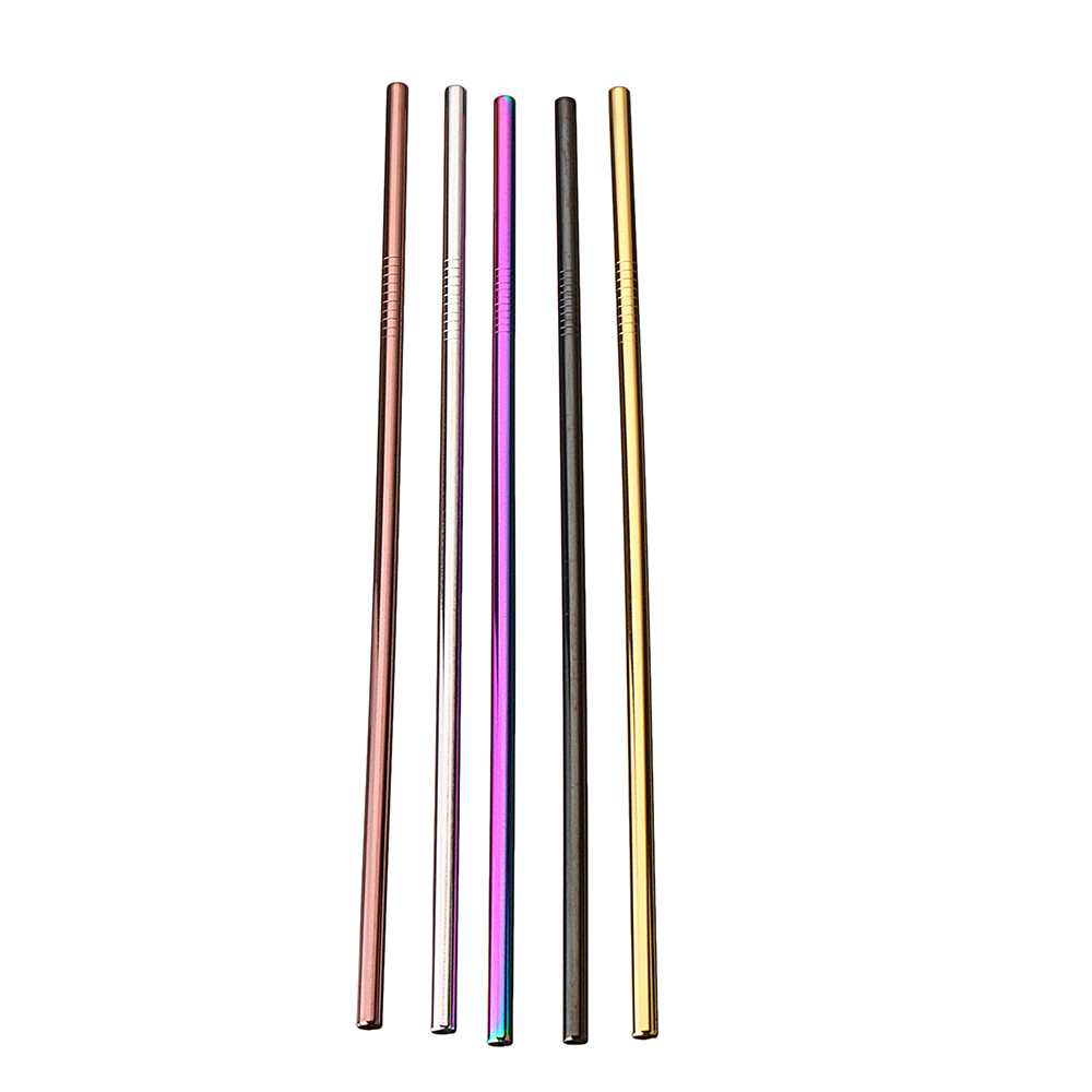 Set-of-10-Multi-Color-Stainless-Steel-Straws-Drinking-Tumblers-Cold-Beverage-Cup-Straw-w-Brush-1396656-5