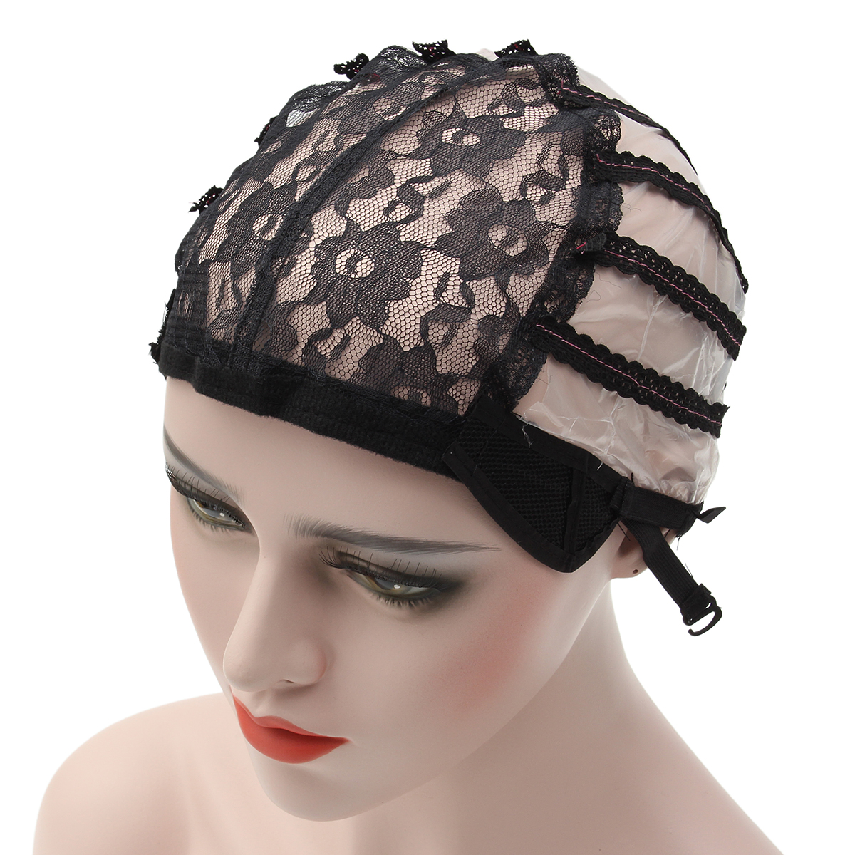 Wig-Cap-Making-Elastic-Breathable-Lace-Mesh-Net-Weaving-Cap-Adjustable-Head-Cap-1469059-6