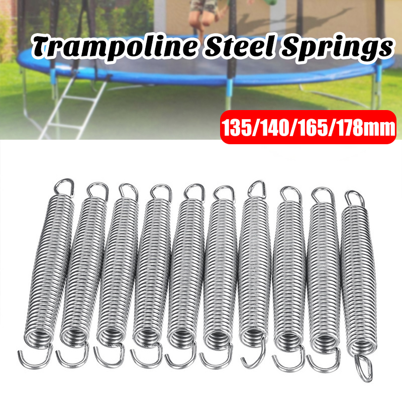 10PCS-Replacement-Repair-Trampoline-Steel-Springs-Weather-Rust-Resistant-1684578-1