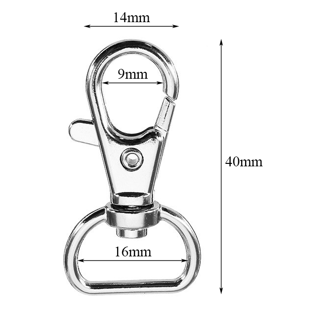 10Pcs-40mm-Silver-Zinc-Alloy-Swivel-Lobster-Claw-Clasp-Snap-Hook-with-16mm-D-Ring-1152642-1