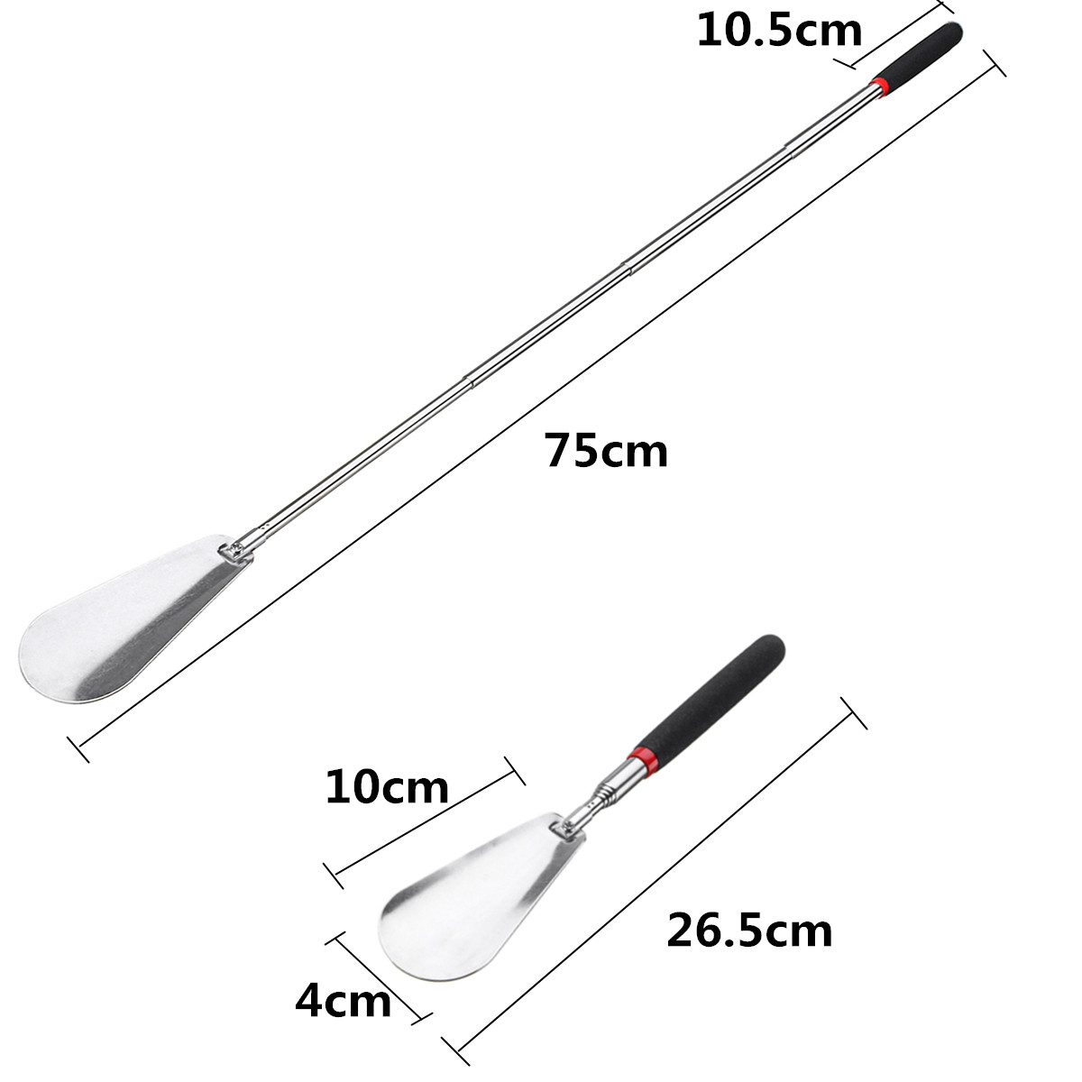 Telescopic-29-Long-Adjustable-Handle-Shoe-Horn-Stainless-Steel-Metal-Shoe-Metal-Rod-1552563-9