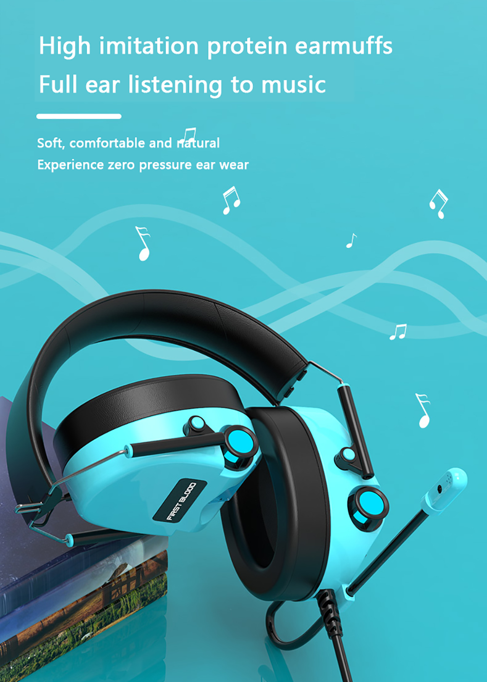 FirstBlood-H10-Gaming-Headset-Foldable-Headphone-with-Virtual-71-One-way-Noise-Reduction-Microphone--1908998-3