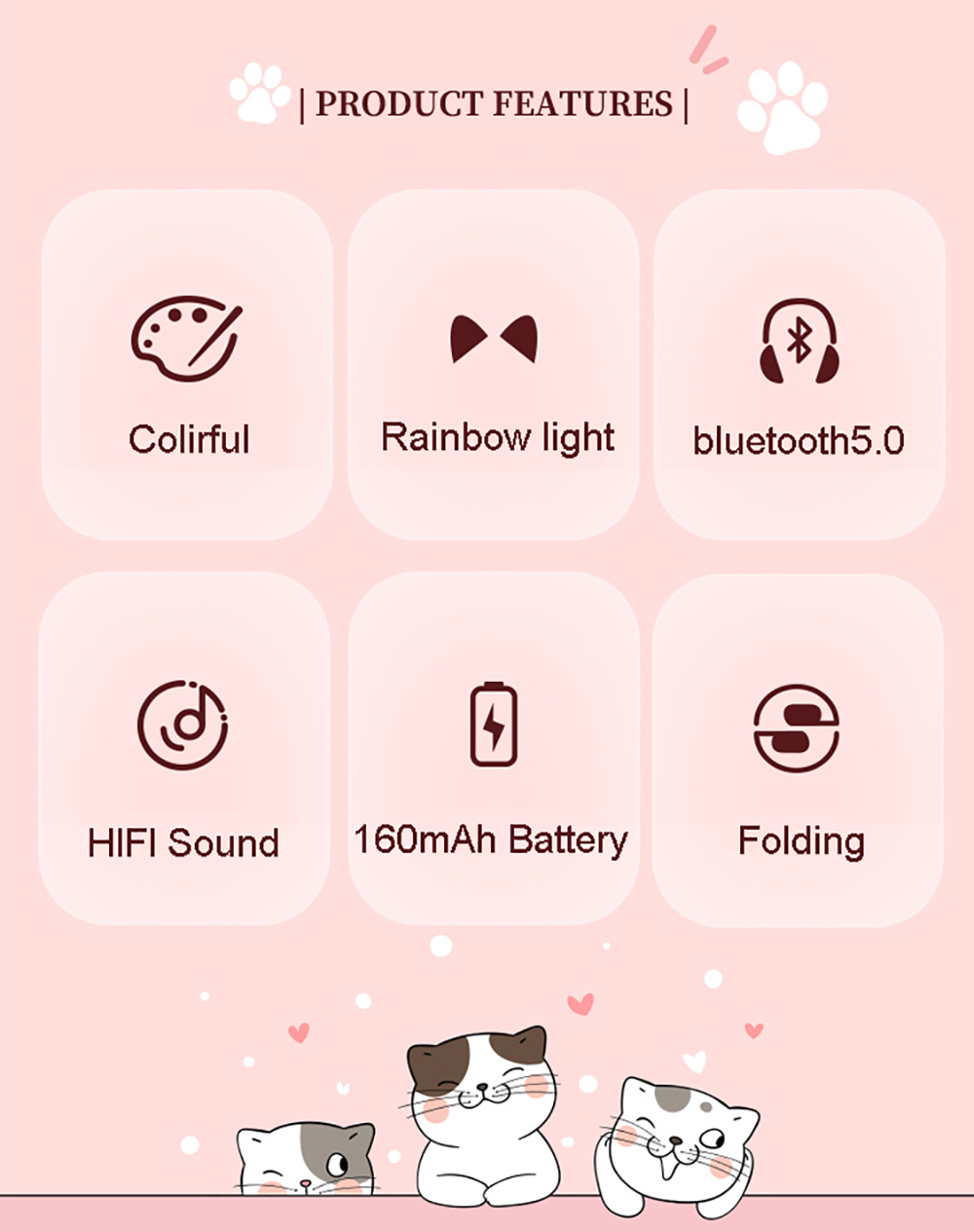 SOMIC-DR-08-Pink-Colorful-Cat-Ear-bluetooth-Headphone-with-Mic-Rainbow-Light-HIFI-Sound-Folding-Audi-1856421-2