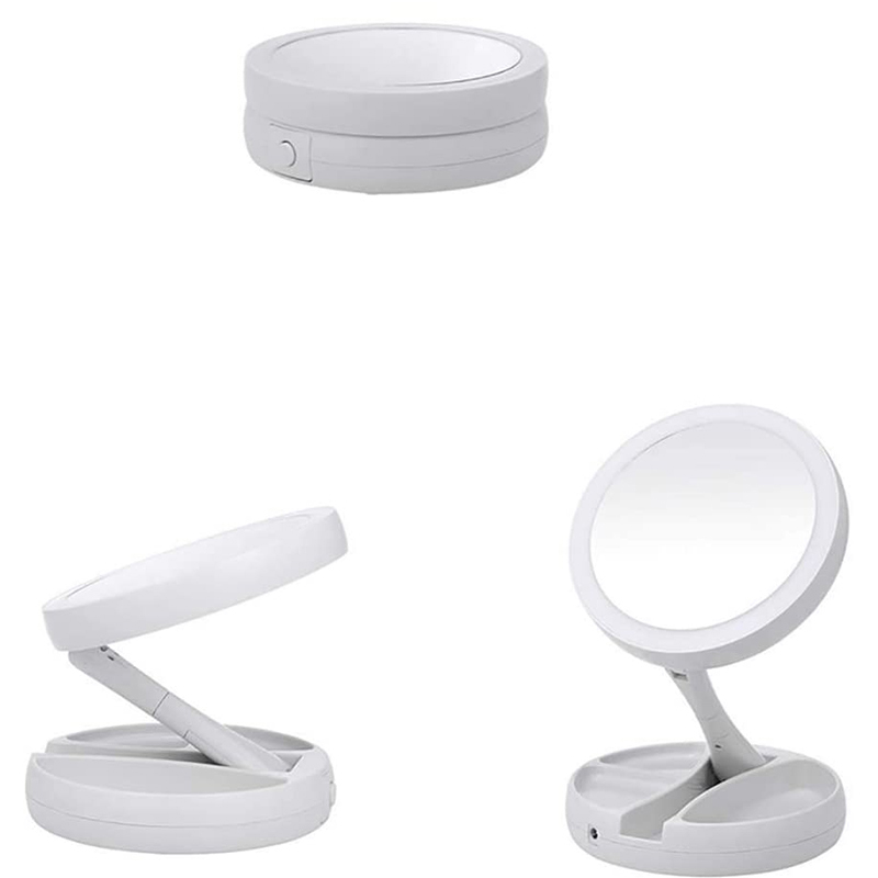 10X-Magnifying-Lighted-Double-Sided-Makeup-Mirror-LED-Bathroom-Travel-Foldable-1685491-10