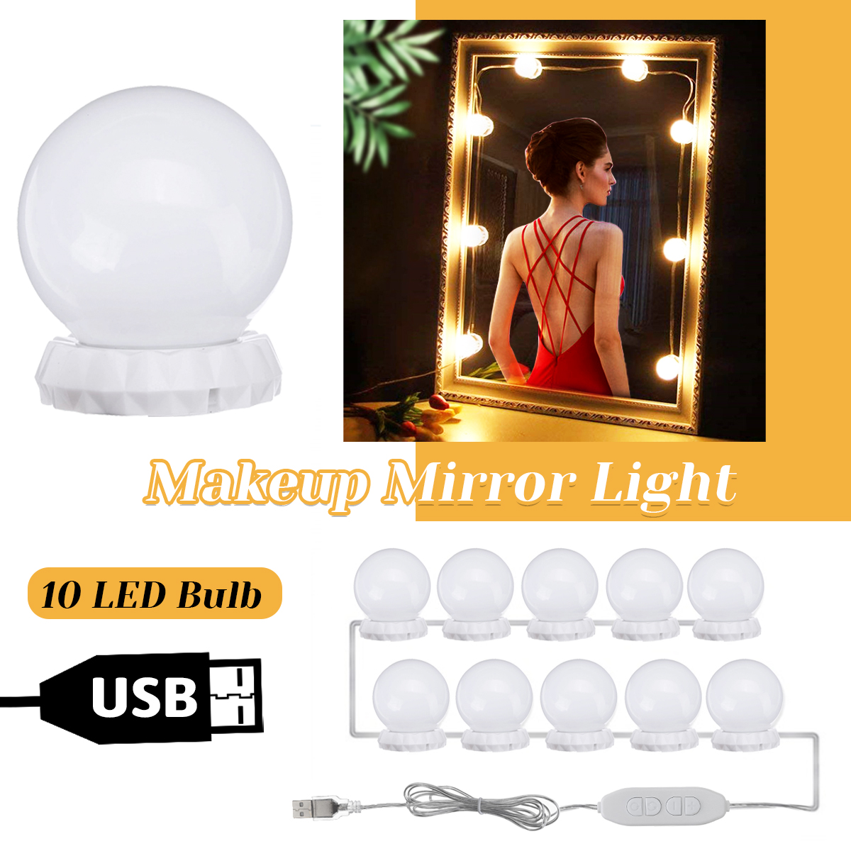 Makeup-Light-Vanity-Mirror-LED-String-Light-10-Bulb-Dressing-Cosmetic-Adjustable-1698697-2