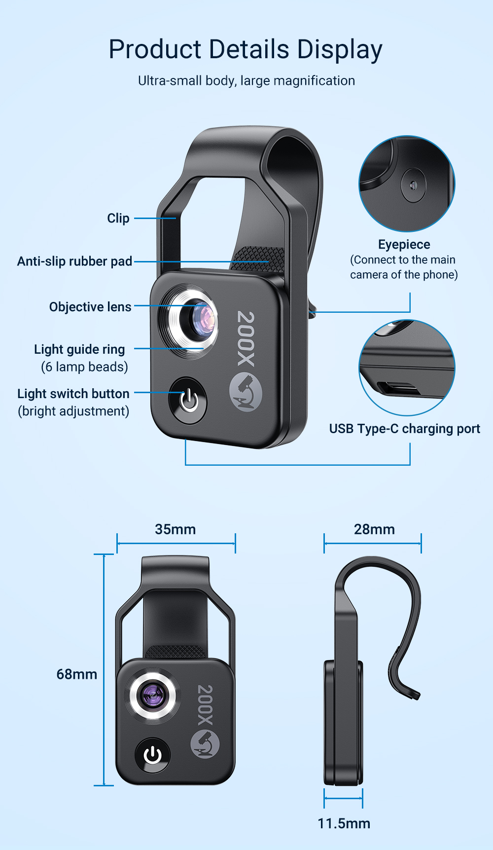 APEXEL-200X-Macro-Lens-Microscope-with-LED-Light-for-Smartphone-Mobile-Phone-1925980-12