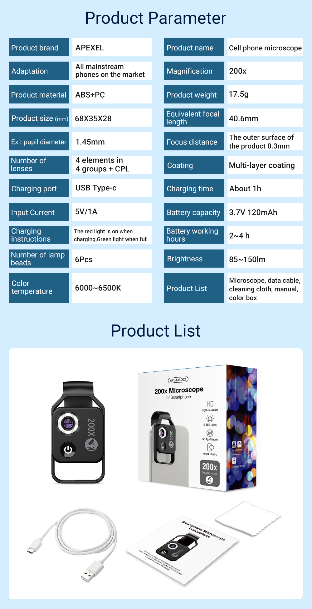 APEXEL-200X-Macro-Lens-Microscope-with-LED-Light-for-Smartphone-Mobile-Phone-1925980-13