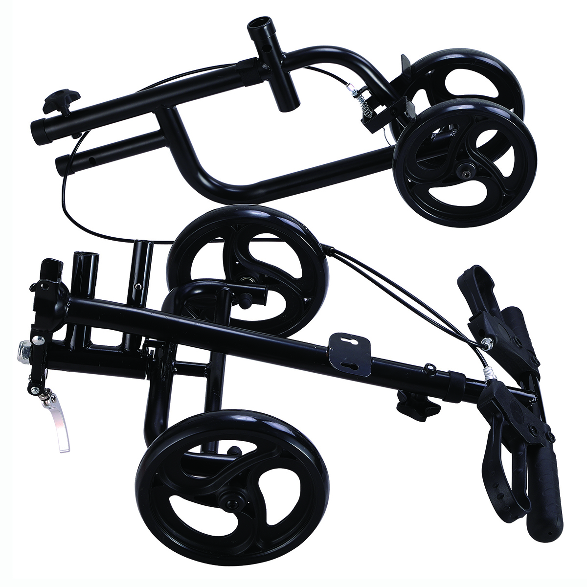 Mobility-Knee-Walker-Scooter-Roller-Crutch-Leg-Steerable-Foldable-Design-Adjustable-Height-Adjustabl-1940054-8