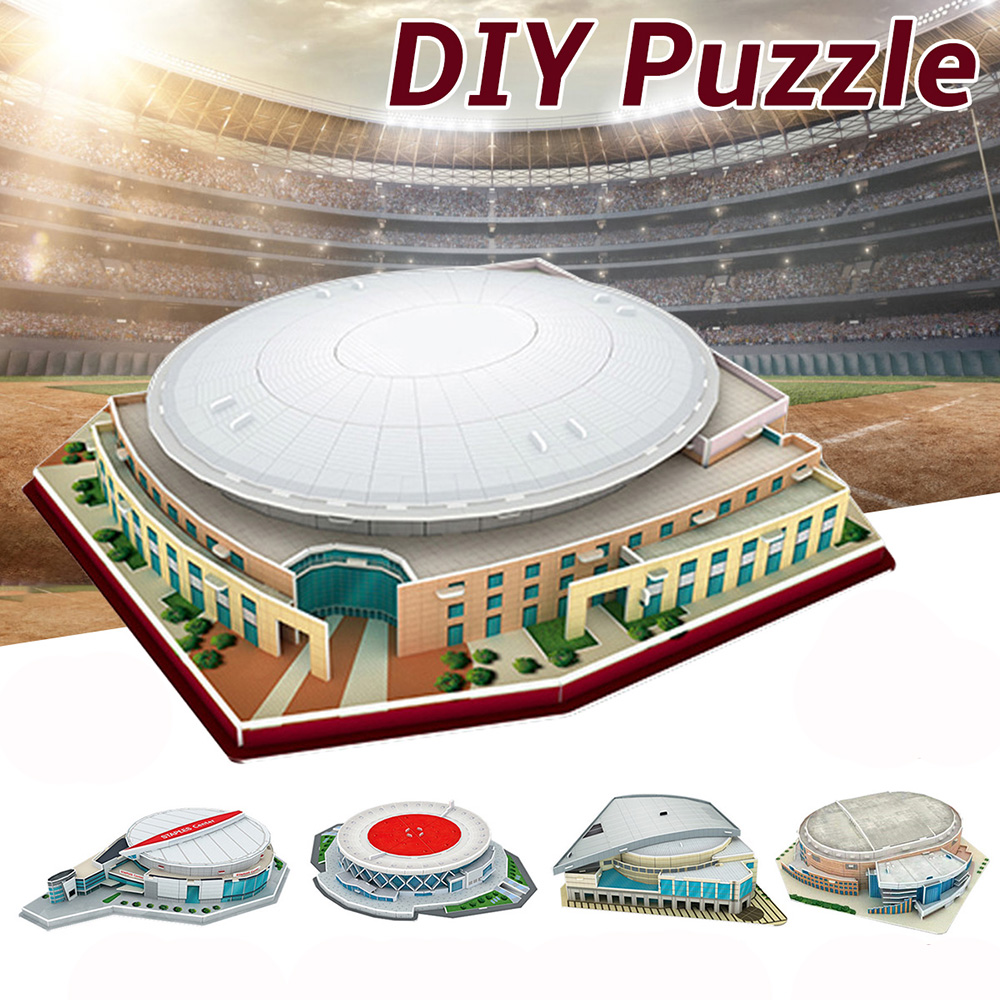 3D-Puzzle-Paper-DIY-Assembled-Model-5-Kinds-Of-Basketball-Courts-For-Children-Toys-1737946-1