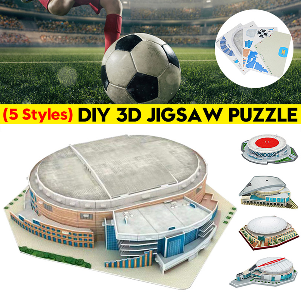 3D-Puzzle-Paper-DIY-Assembled-Model-5-Kinds-Of-Basketball-Courts-For-Children-Toys-1737946-2