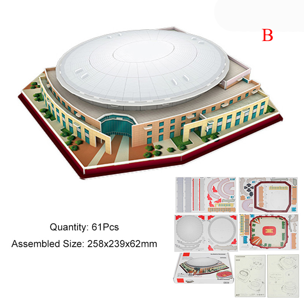 3D-Puzzle-Paper-DIY-Assembled-Model-5-Kinds-Of-Basketball-Courts-For-Children-Toys-1737946-5