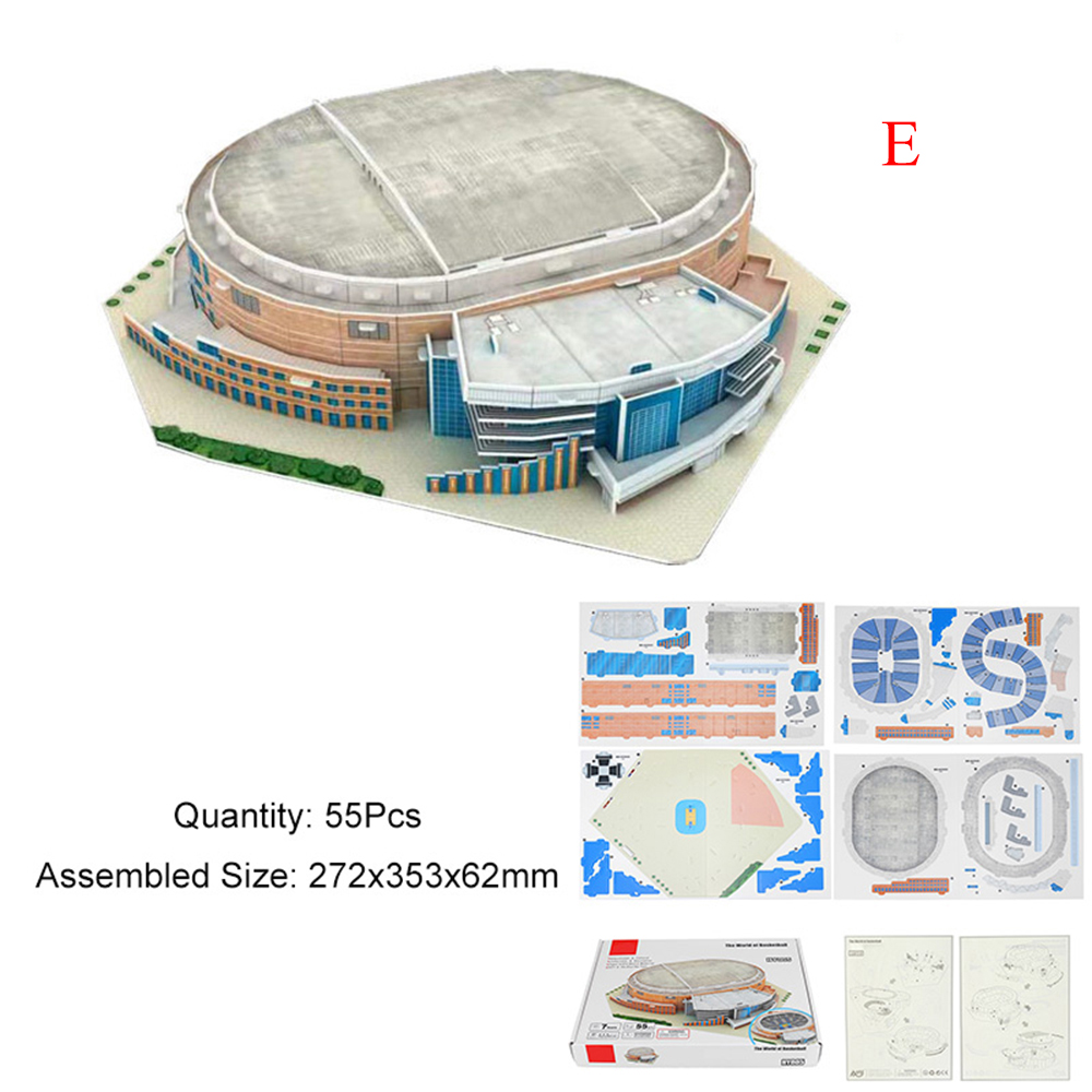 3D-Puzzle-Paper-DIY-Assembled-Model-5-Kinds-Of-Basketball-Courts-For-Children-Toys-1737946-8