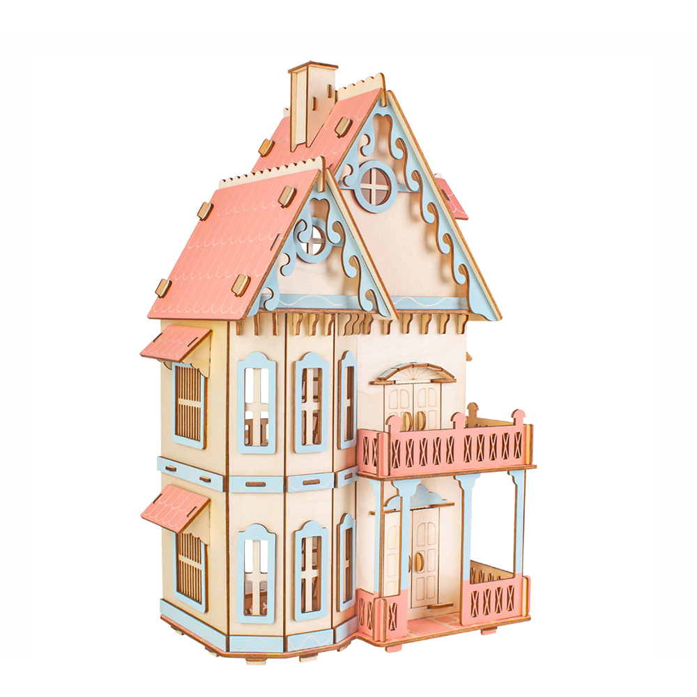 3D-Wooden-Simulation-Assembly-Building-Model--Gothic-house-Dream-Villa-St-Vasey-Church-For-Children--1737901-3
