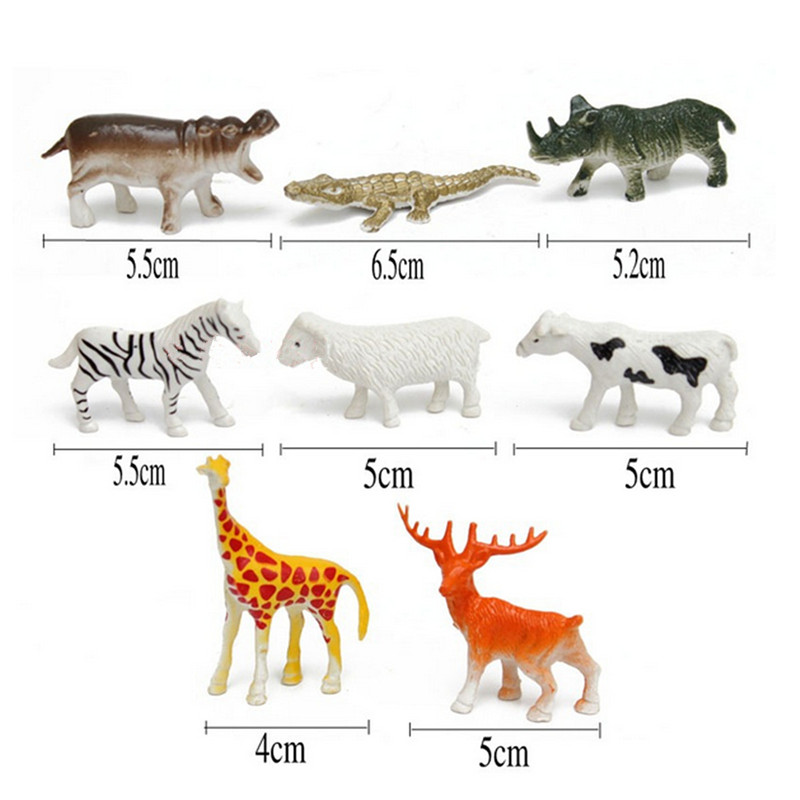68PCS-Plastic-Farm-Yard-Wild-Animals-Fence-Tree-Model-Kids-Toys-Figures-Play-New-1186300-3