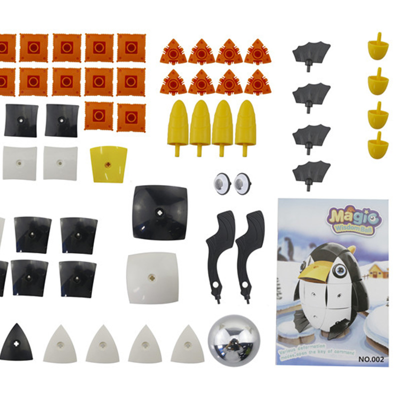 Parcae-NS002-90PCS-Magnetic-Magic-Wisdom-Ball-Black-White-Penguin-Blocks-Various-Deformation-Toys-1247642-8