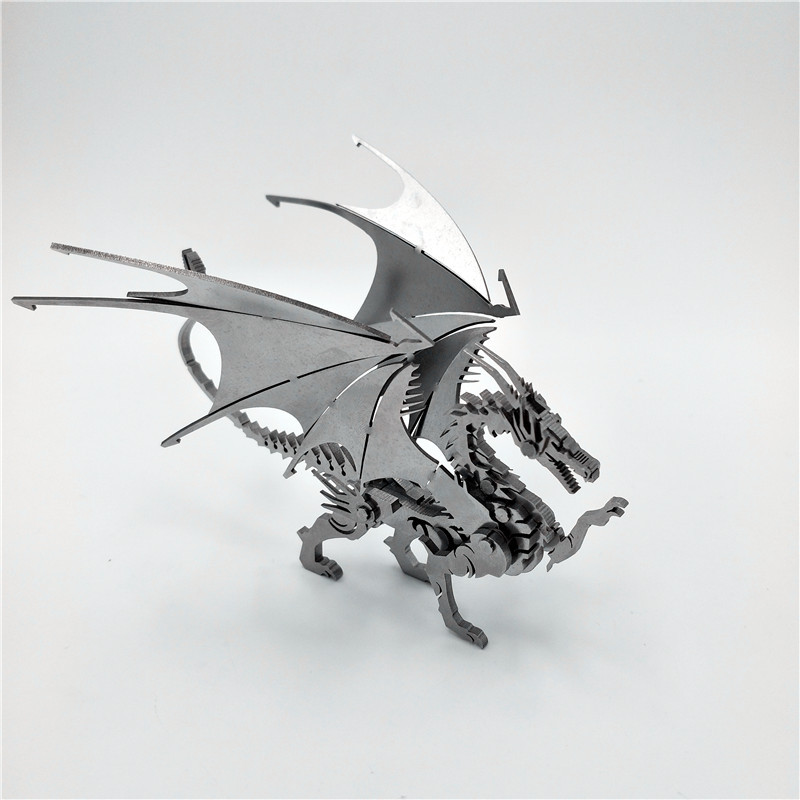Steel-Warcraft-DIY-3D-Puzzle-Dragon-Toys-Stainless-Steel-Model-Building-Decor-165314cm-1482965-2