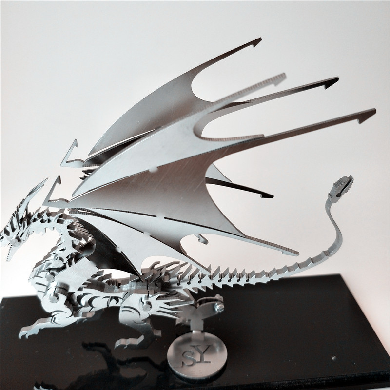 Steel-Warcraft-DIY-3D-Puzzle-Dragon-Toys-Stainless-Steel-Model-Building-Decor-165314cm-1482965-3