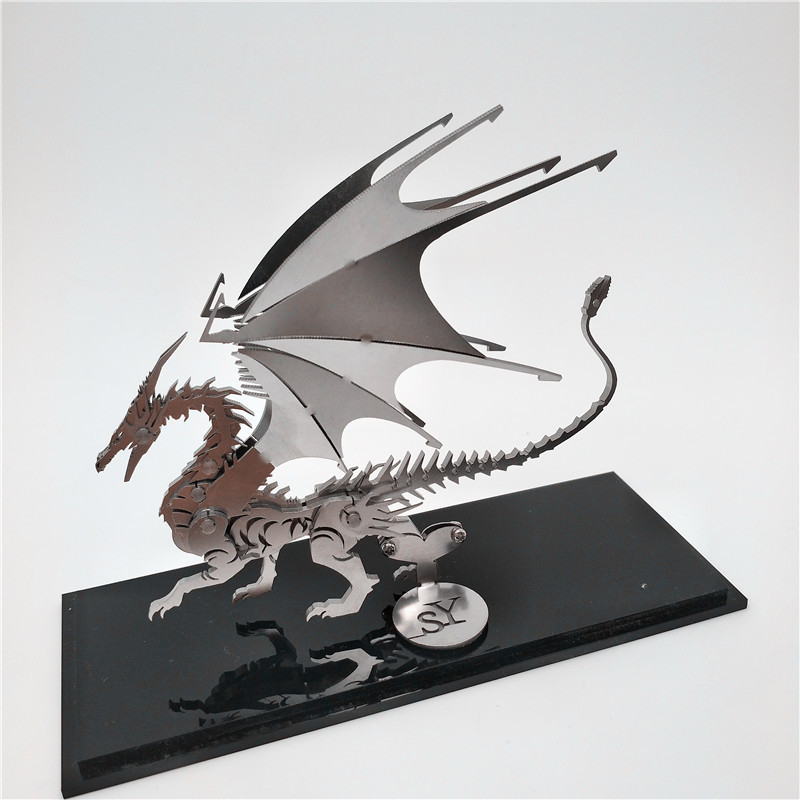 Steel-Warcraft-DIY-3D-Puzzle-Dragon-Toys-Stainless-Steel-Model-Building-Decor-165314cm-1482965-4