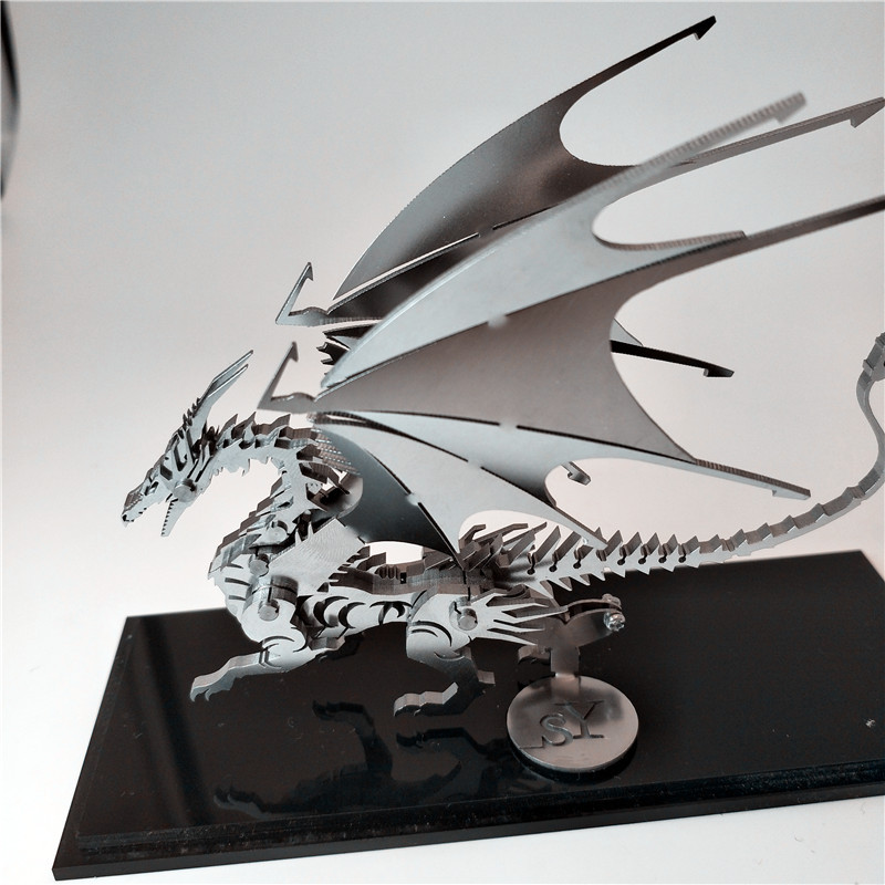 Steel-Warcraft-DIY-3D-Puzzle-Dragon-Toys-Stainless-Steel-Model-Building-Decor-165314cm-1482965-5