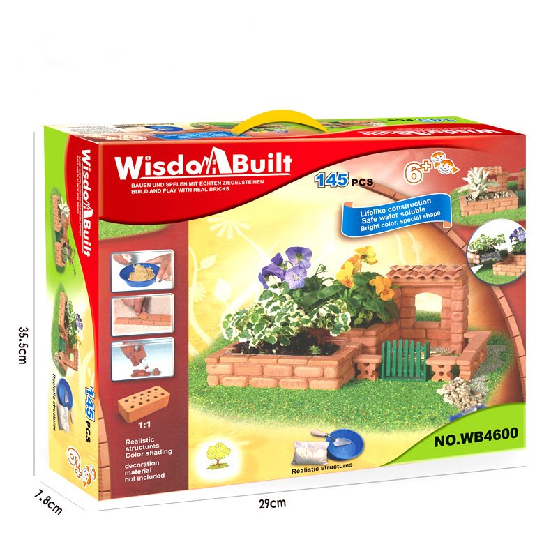 Wisdom-Built-DIY-Model-Building-Garden-Lifelike-Bricks-Construction-Building-A-House-Beach-Toy-1283614-6