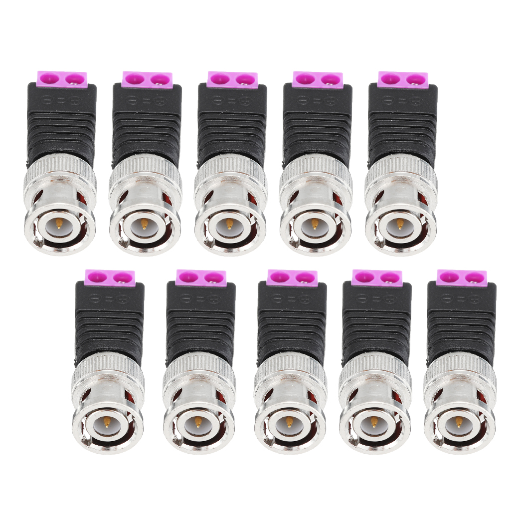 10Pcs-BNC-Male-Connector-Audio-Video-Q9-Joint-2-Bit-Twisted-Wire-Press-Joint-Jack-Connector-1527909-1