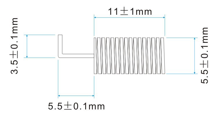 433MHz-SW433-TH10-Copper-Spring-Antenna-For-Wireless-Communication-Module-1434565-2