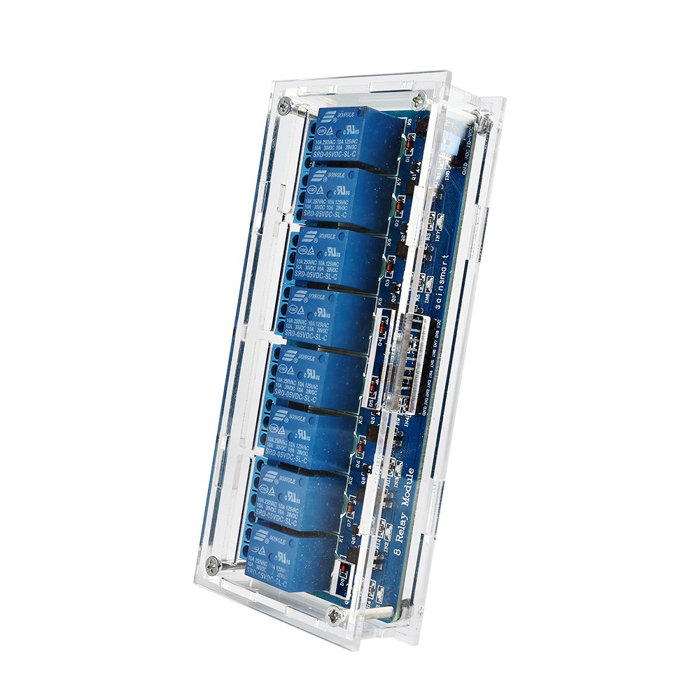 5Pcs-Transparent-Acrylic-Case-Protective-Housing-For-8-Channel-Relay-Module-1204798-1