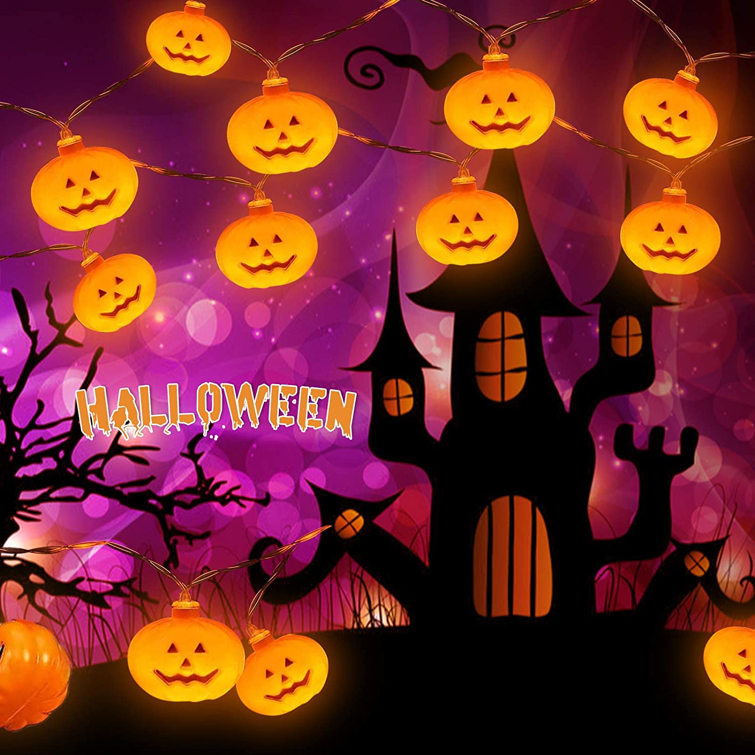 98ft-Halloween-Decorations-20-LED-Pumpkin-String-Lights-Home-Garden-Decor-Warm-White-1890365-2