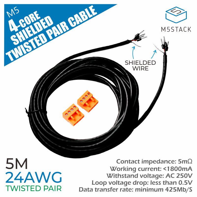 M5Stack-24AWG-4-Core-Twisted-Pair-Shielded-Cable-RS485-RS232-CAN-Data-Communication-Line-5M-1800387-1