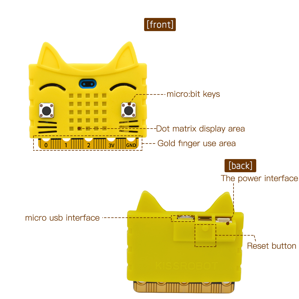Silicone-Protective-Enclosure-Cover-Shell-For-microbit-Motherboard-Type-A-Cat-Model-1551852-1