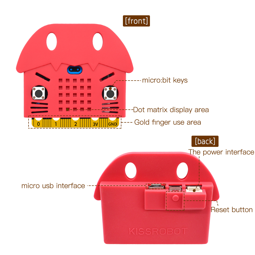 Silicone-Protective-Enclosure-Cover-Shell-For-microbit-Motherboard-Type-C-Cat-Model-1551853-1