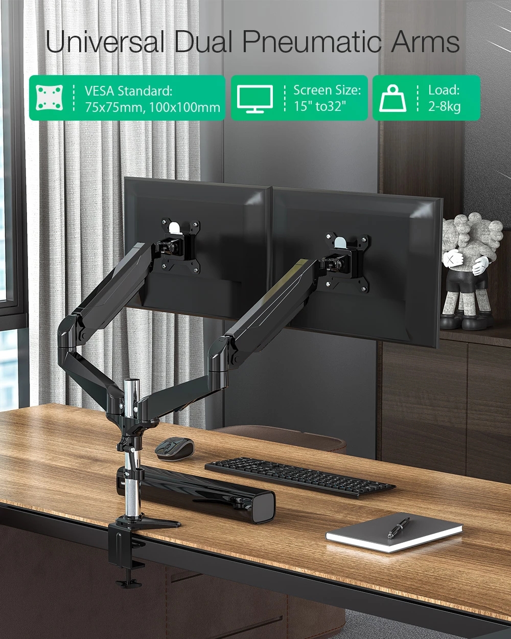 BlitzWolfreg-SingleDual-Monitor-Stand-Arms-Mount-32quot-Monitor-Stand-Spring-Arm-Height-Adjustable-f-1966285-5