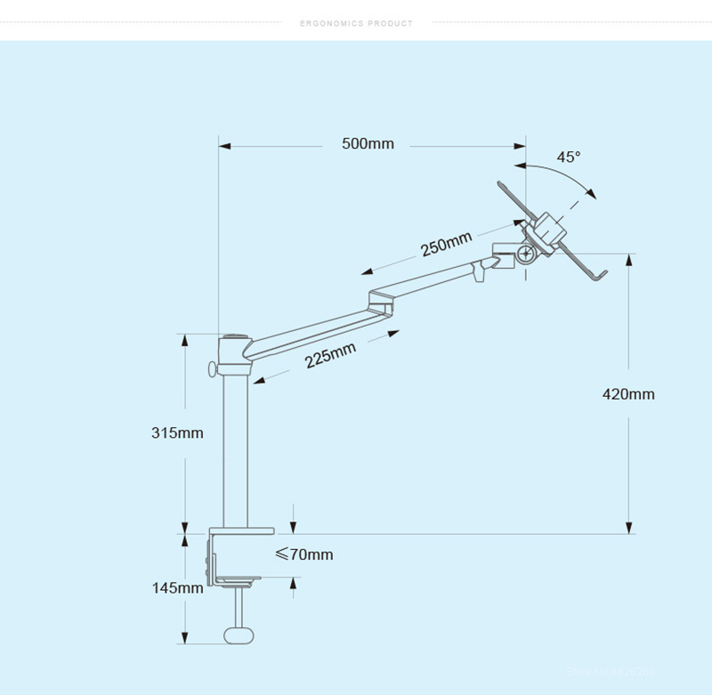 Computer-Bracket-Increase-Arm-Adjustable--Monitor-Student-Office-Worker-Home-Office-1864176-14