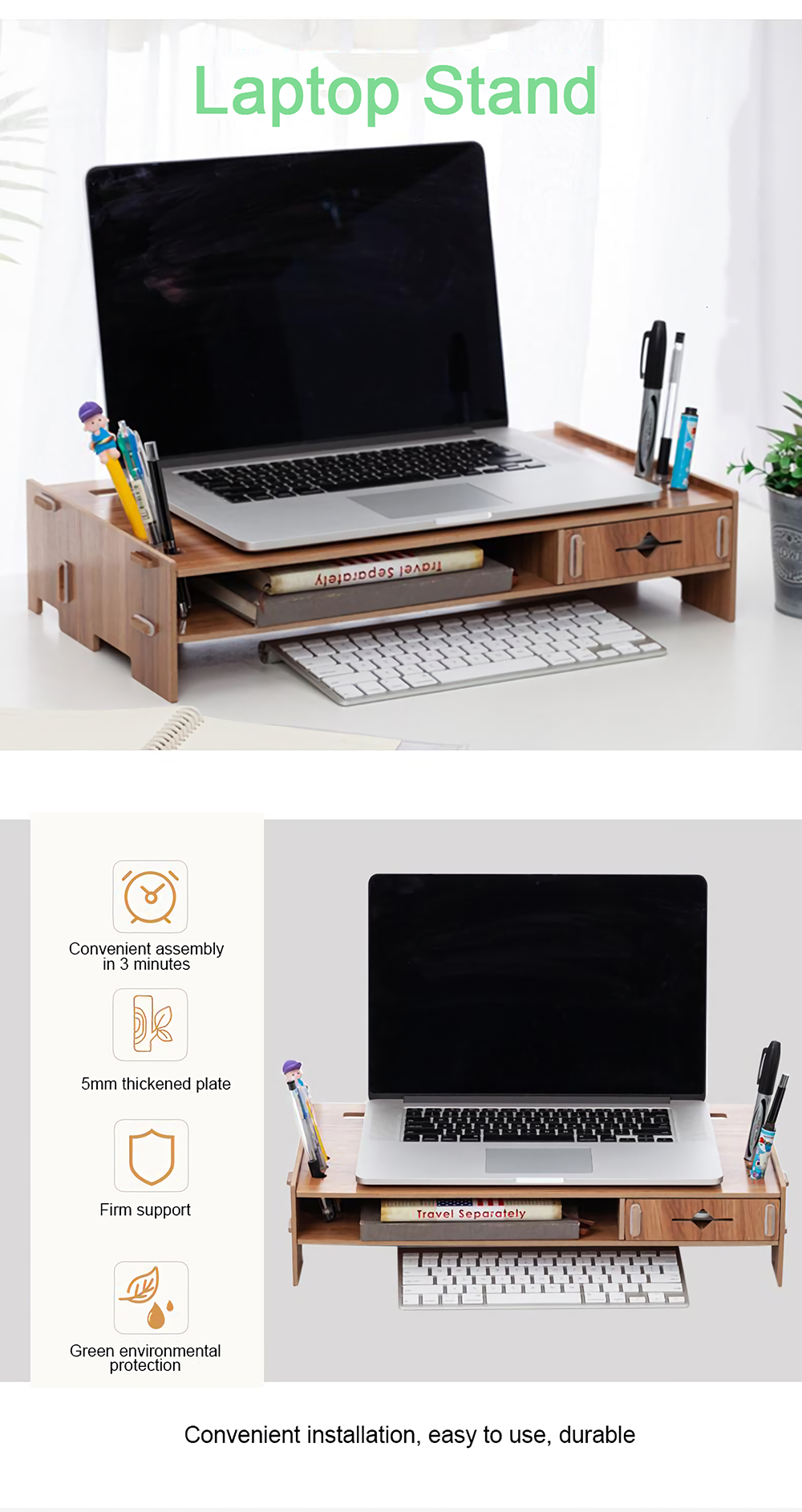 DIY-Wooden-Computer-Laptop-Stand-Holder-Monitor-Riser-Desk-Organizer-Stand-Base-with-Storage-Organiz-1801670-1