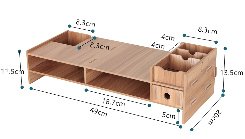 DIY-Wooden-Computer-Monitor-Stand-Holder-Computer-Riser-Desk-Organizer-Stand-Base-with-Storage-Organ-1801624-4