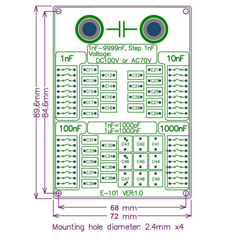 1nF-to-9999nF-Step-1nF-Four-Decade-Programmable-Capacitor-Board-Polypropylene-Film-Capacitor-1956270-1