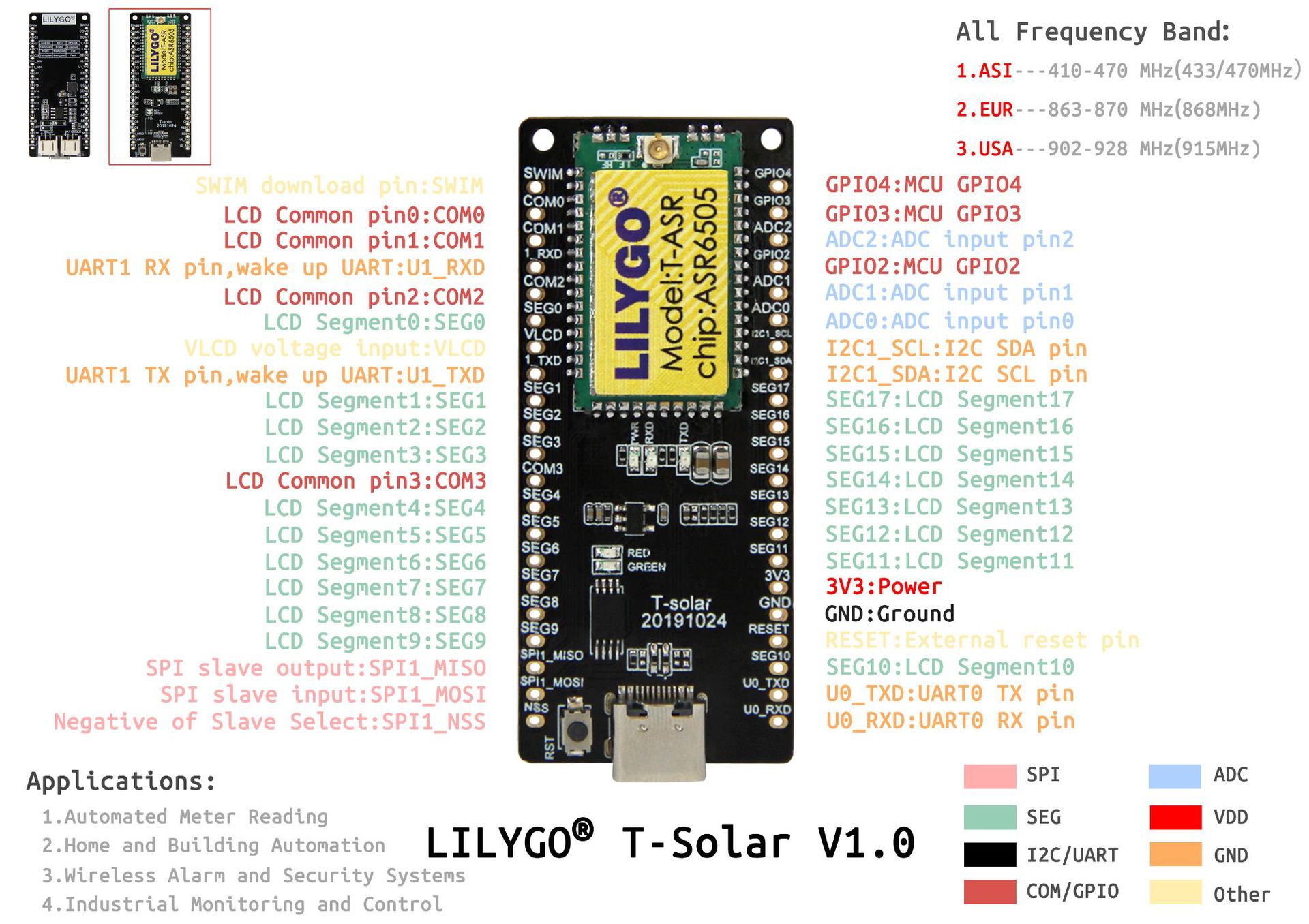 LILYGOreg-T-Solar-Development-Board-ASR6505-Integrates-SX1262LORa-Module-Solar-Power-Supply-Interfac-1600007-1