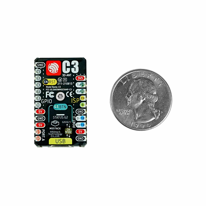 M5Stackreg-M5Stamp-C3-ESP32-Development-Board-WiFiBluetooth-Ultra-Low-Power-ESP32-C3-RISC-V-MCU-1906576-6