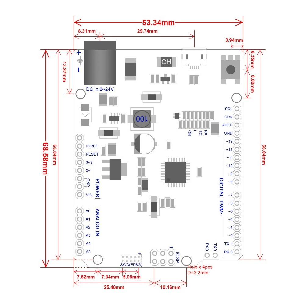 Robotdynreg-MicroPython-SAMD21-M0-32-bit-ARM-Cortex-M0-Core-Zero-Form-R3-Development-Board-1655535-3