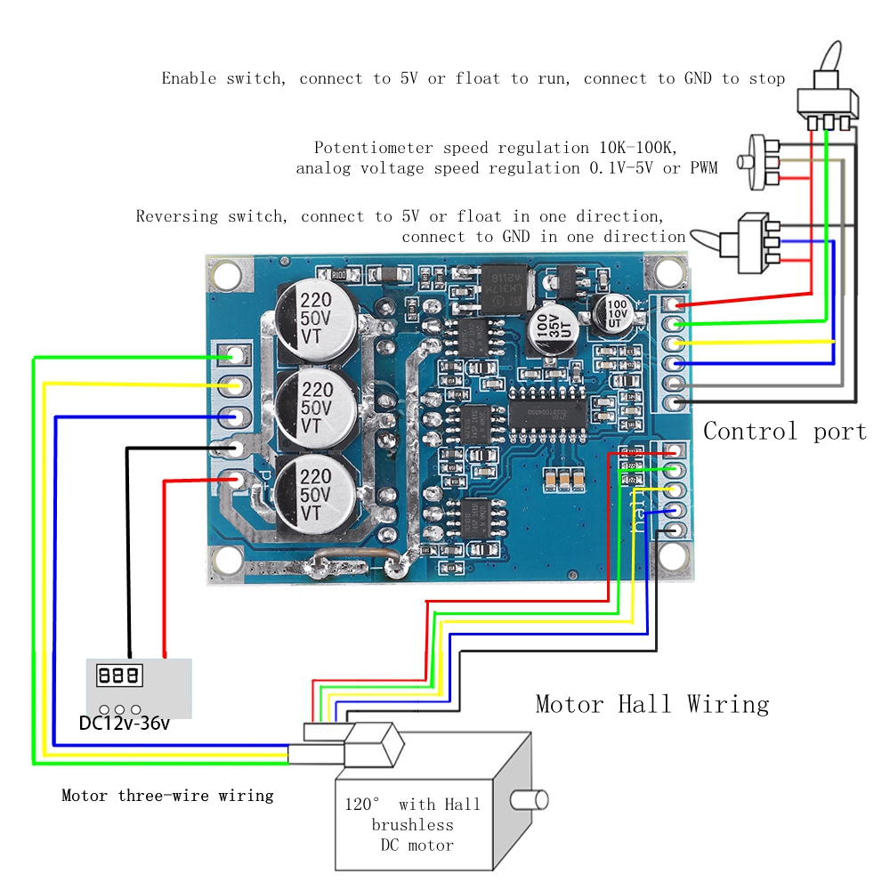 DC-DC-12v-36v-500w-Brushless-Motor-Drive-Controller-Board-with-Hall-Motor-Balance-Car-Drive-1939264-2