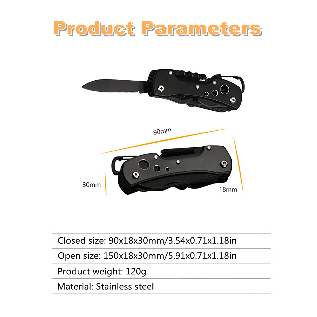 12-in-1-Outdoor-Combination-Tool-Multifunctional-Knife-Portable-Multi-Operated-Camping-Mini-Folding--1737042-12