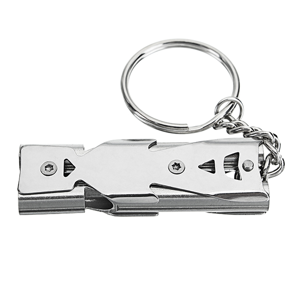 Double-Pipe-High-Decibel-Stainless-Steel-Outdoor-Emergency-Survival-Whistle-Keychain-Camping-1253015-5