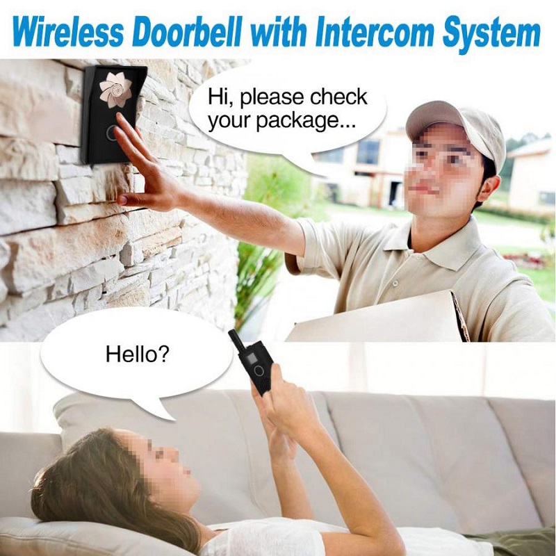 AC100-240V-Mini-Outdoor-Wireless-Intercom-Doorbell-Walkie-Talkie-Waterproof-Rechargeable-Door-Bell-f-1947957-3