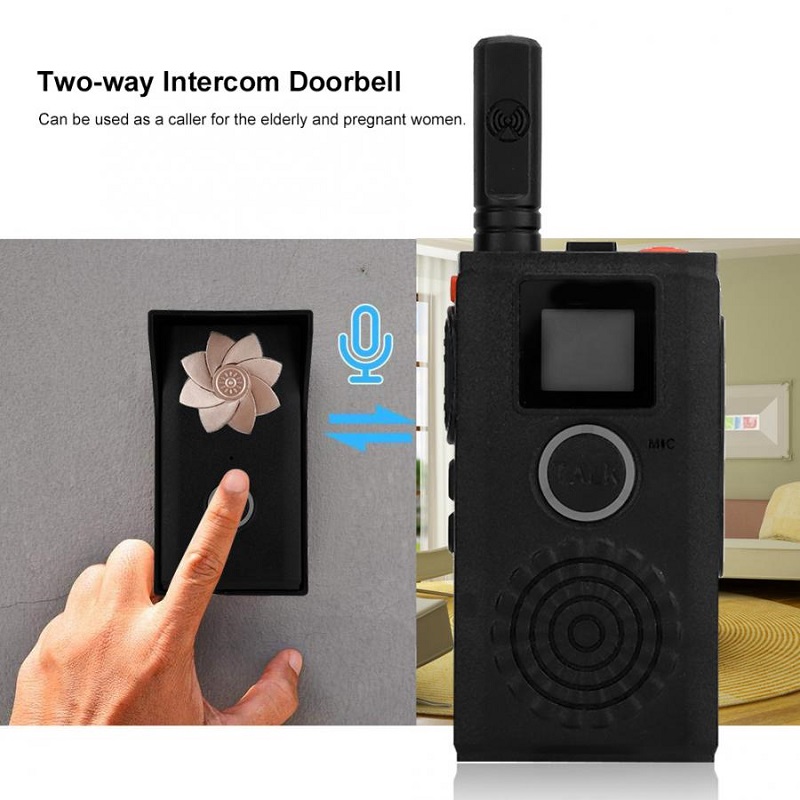 AC100-240V-Mini-Outdoor-Wireless-Intercom-Doorbell-Walkie-Talkie-Waterproof-Rechargeable-Door-Bell-f-1947957-5