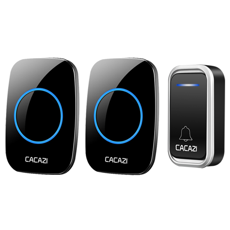 CACAZI-A10F-Waterproof-Wireless-Doorbell-300M-Remote-Door-Bell-Chime-220V-2-Button-1-Receiver-1630659-7