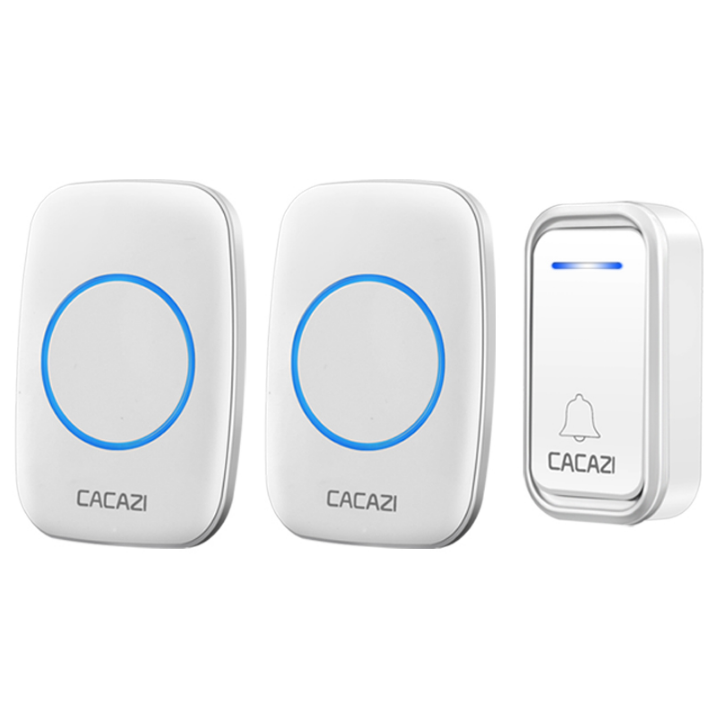 CACAZI-A10F-Waterproof-Wireless-Doorbell-300M-Remote-Door-Bell-Chime-220V-2-Button-1-Receiver-1630659-8