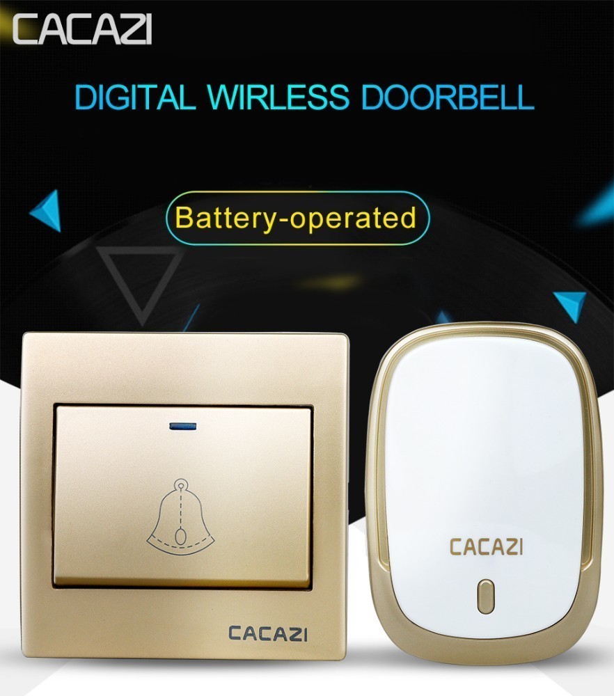 CACAZI-AC110-220V-Wireless-Doorbell-Waterproof-2-Button1Plug-in-Receivers-300M-Remote-Music-Door-Del-1613606-1