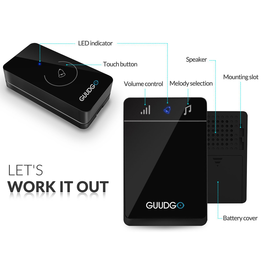 Guudgo-GD-MD01-Wireless-Touch-Screen-Music-Doorbell-Portable-Waterproof-Doorbell-52-Melody-Chime-1149210-4